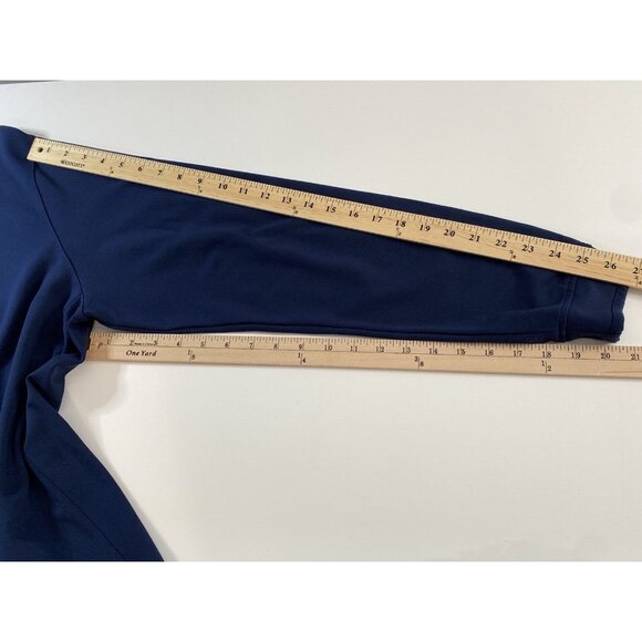 Adidas Adipure Modern Tech PGA Logo Players Navy Blue Mens Large Golf 1/4 Zip - Picture 16 of 16